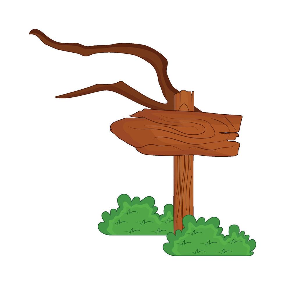 illustration of wooden arrow sign vector