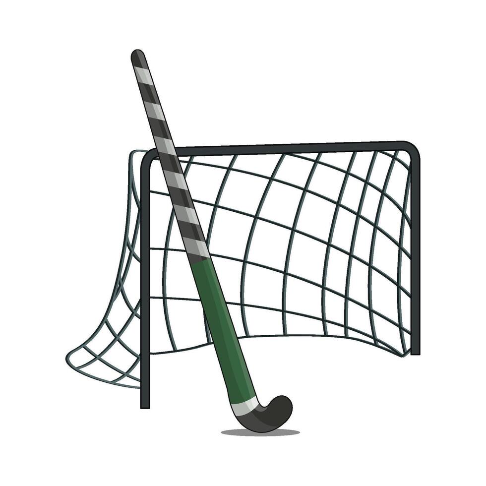 illustration of field hockey vector