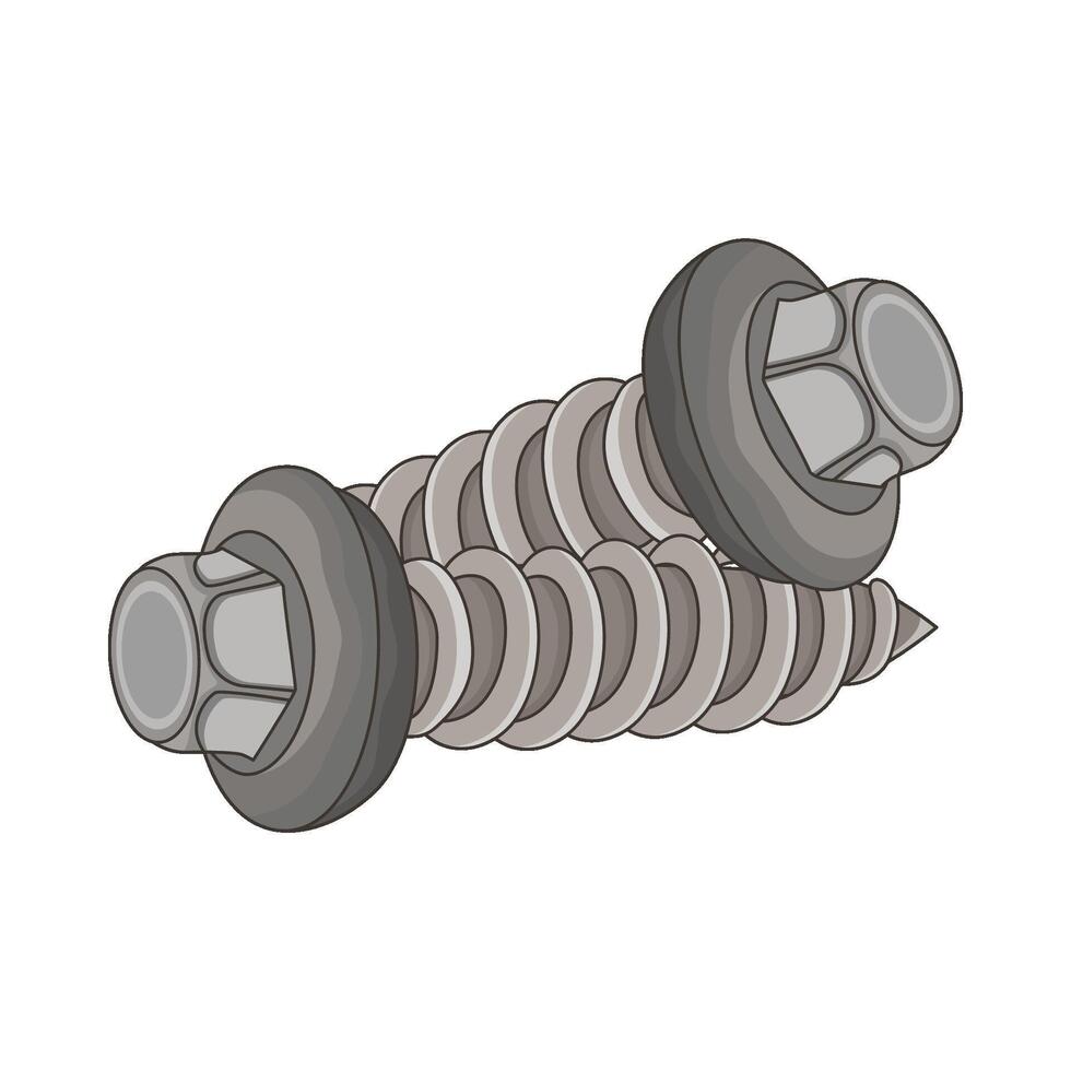 illustration of screw vector