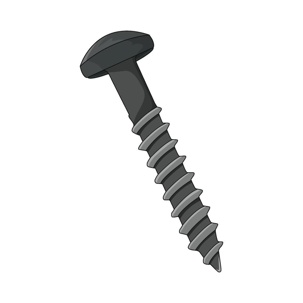 illustration of screw vector