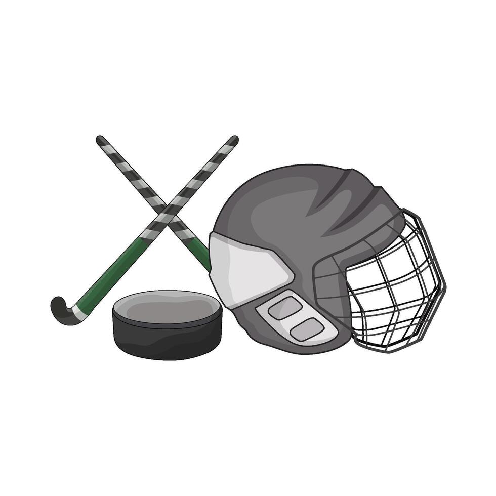 illustration of field hockey vector