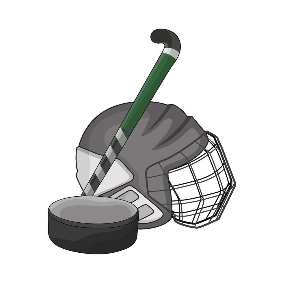 illustration of field hockey vector