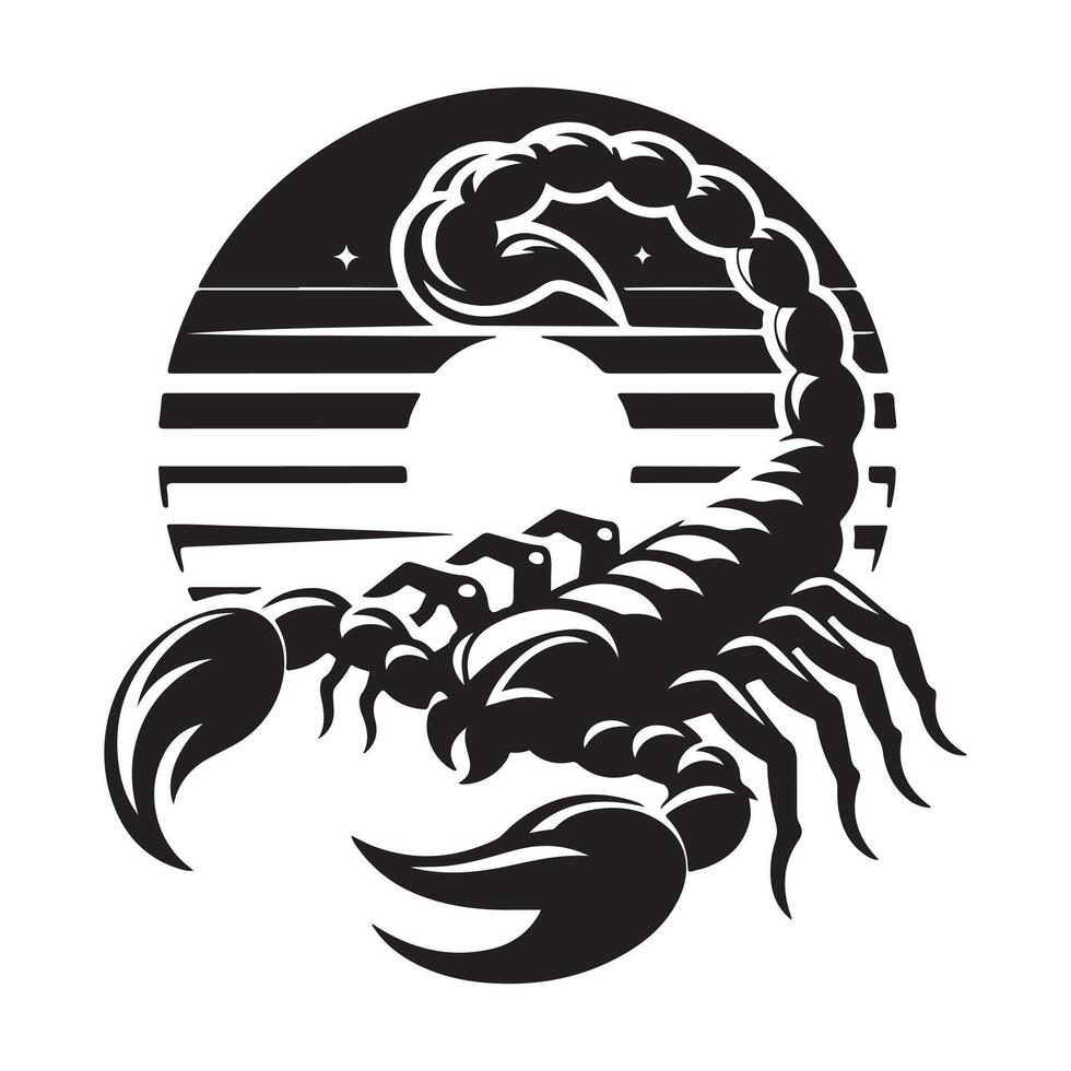 Scorpion vectors silhouette