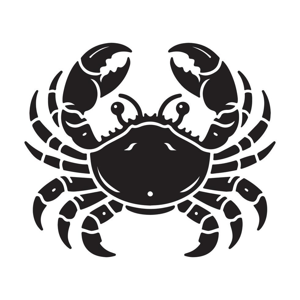 Crab vectors silhouette