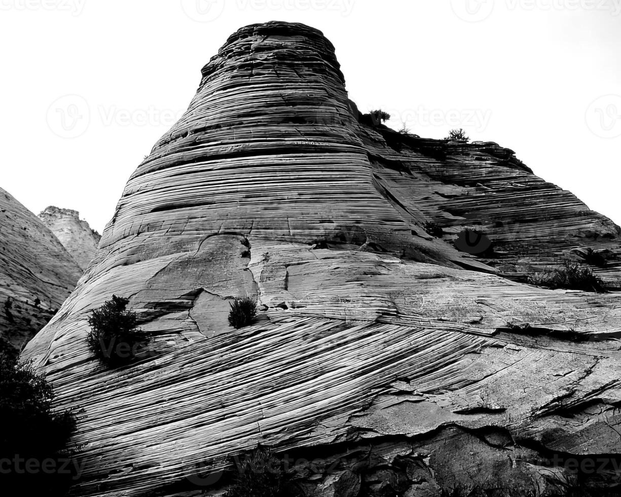 Mountains black and white photo background. High mount, rocks and hills landscape