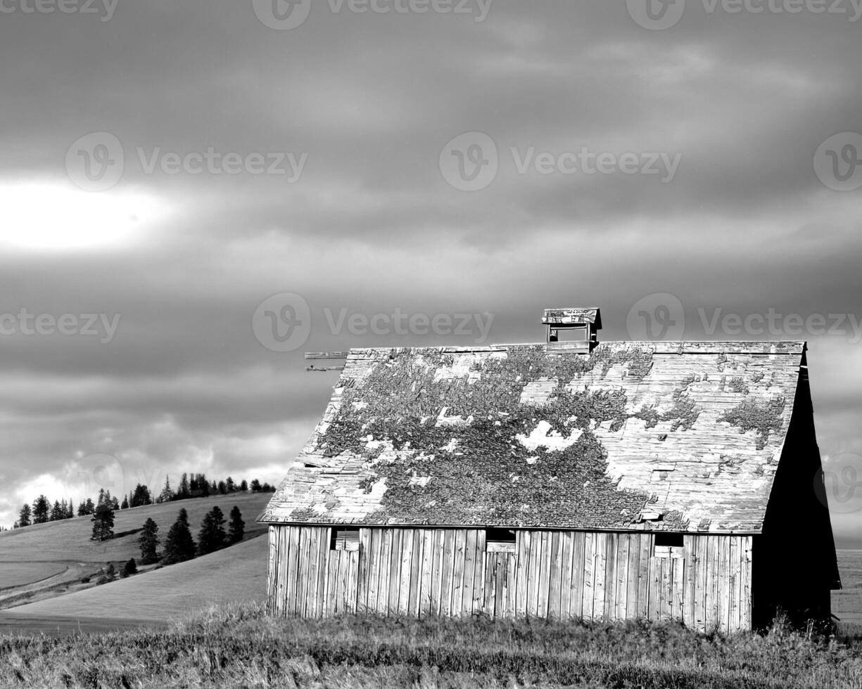Mountains black and white photo background. High mount, rocks and hills landscape