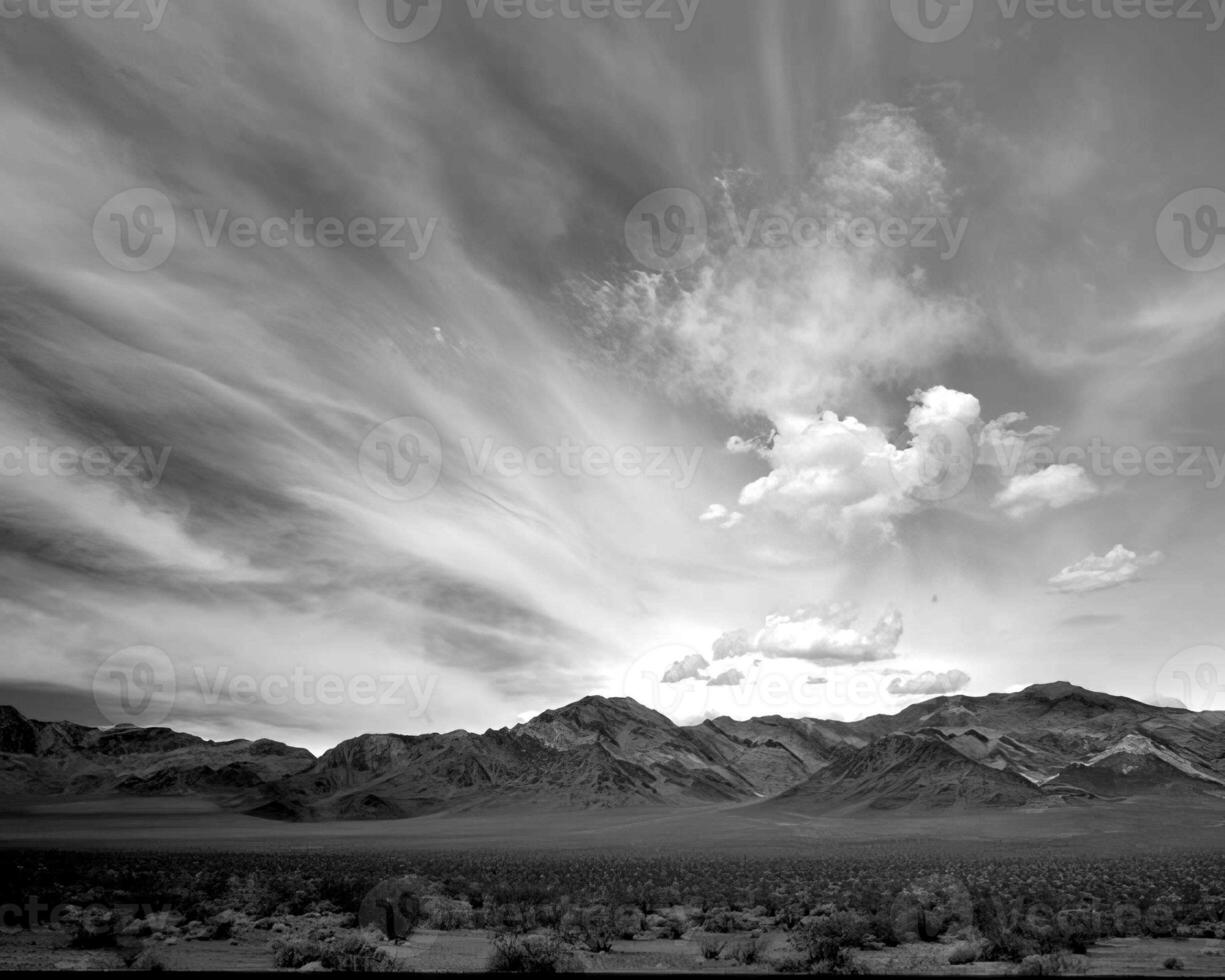 Sunset or sunrise sky black and white background photo