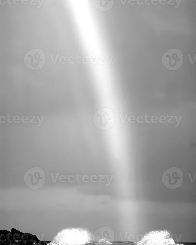 Sunset or sunrise sky black and white monochrome background photo