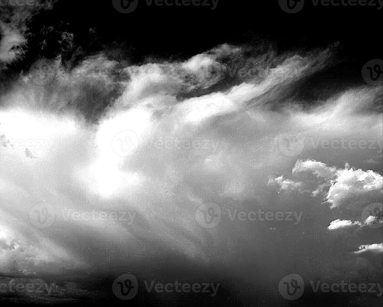 Sunset or sunrise sky black and white background photo