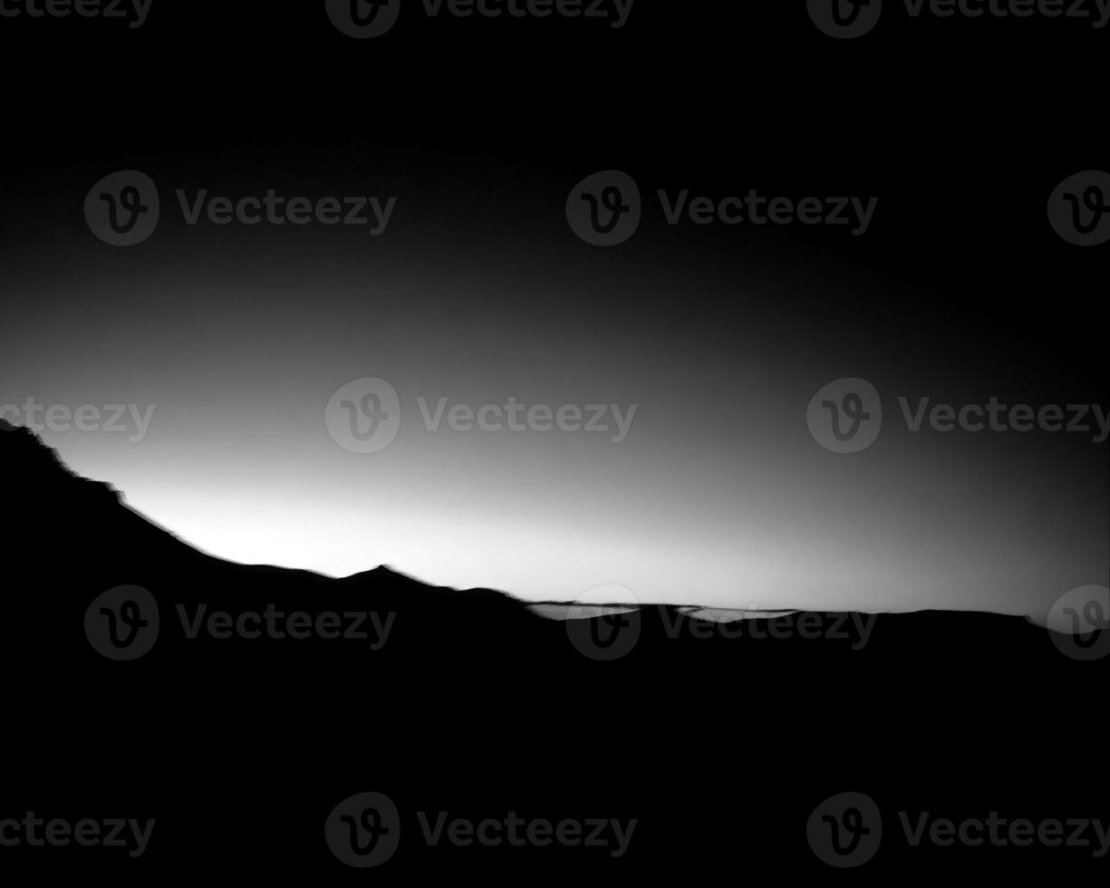 Sunset or sunrise sky black and white background photo