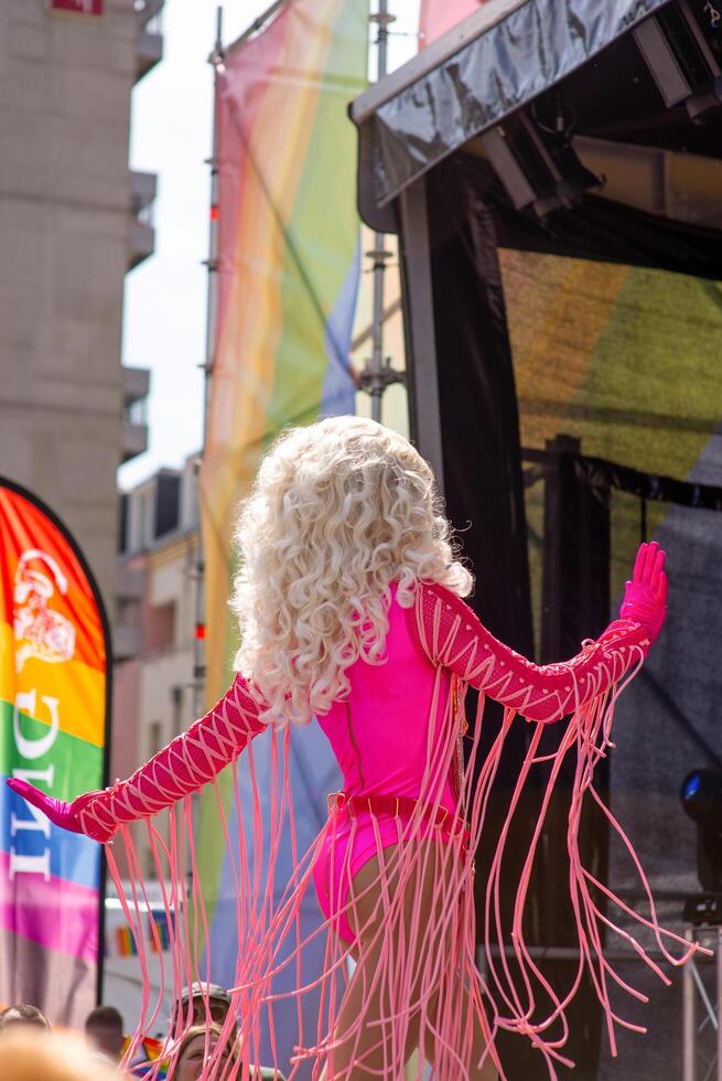 Esch-Sur-Alzette, Luxembourg - July 08, 2023 - Luxembourg Pride. Equality March. photo