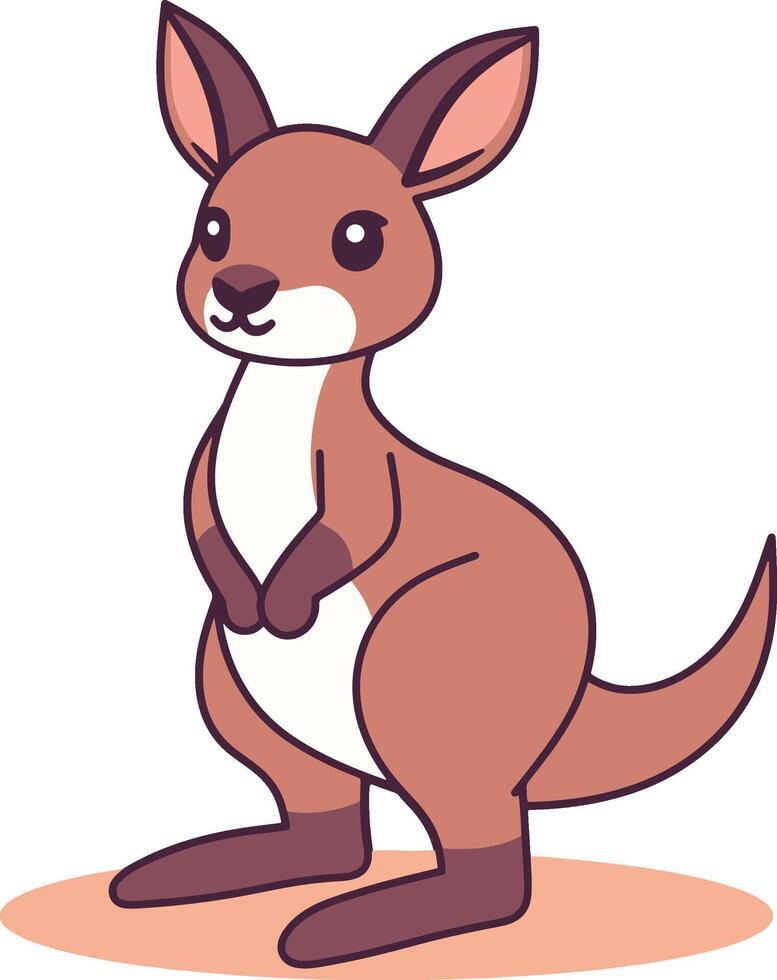 Kangaroo cartoon illustrations vector