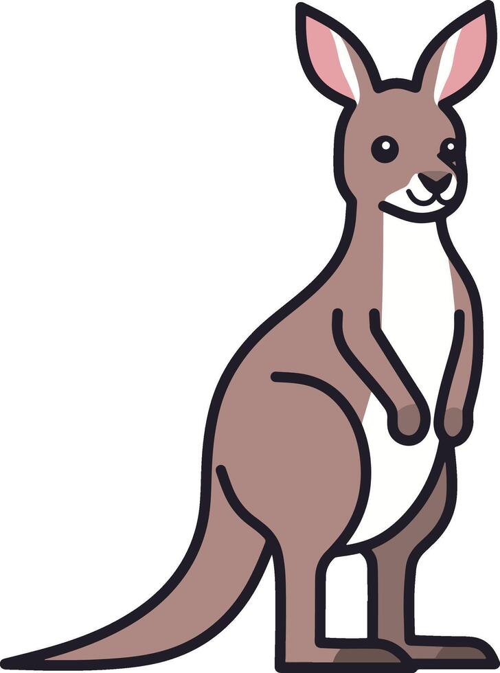 Kangaroo cartoon illustrations vector