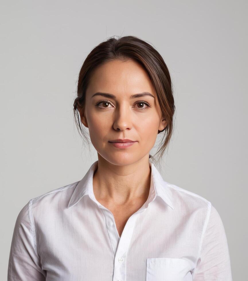 Professional Bussiness Woman in White Shirt photo