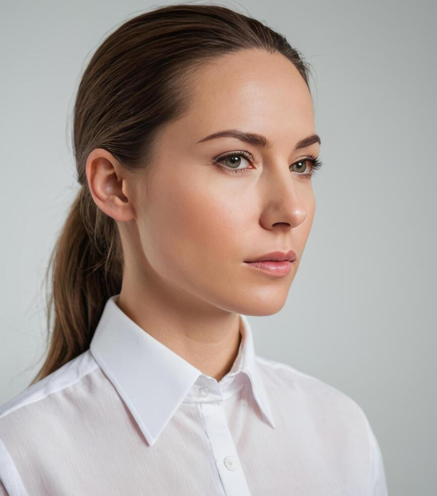 Professional Bussiness Woman in White Shirt photo
