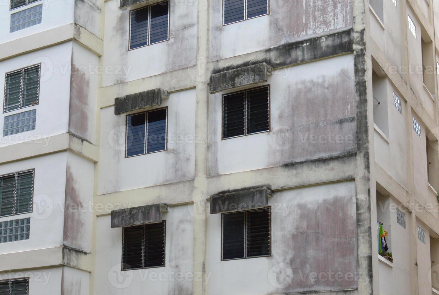 old building with windows photo