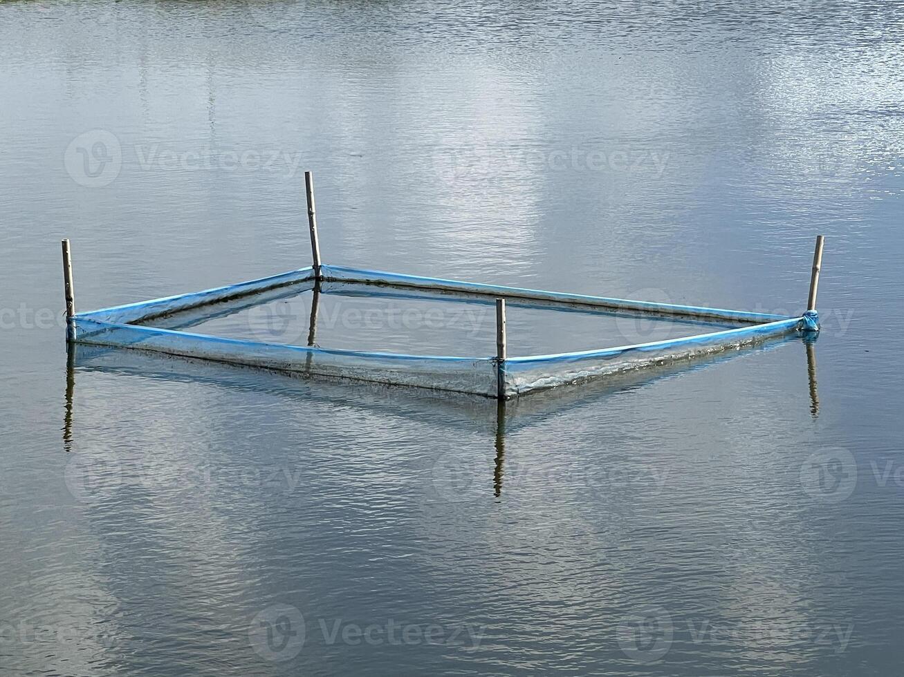 empty fishing net for boat photo