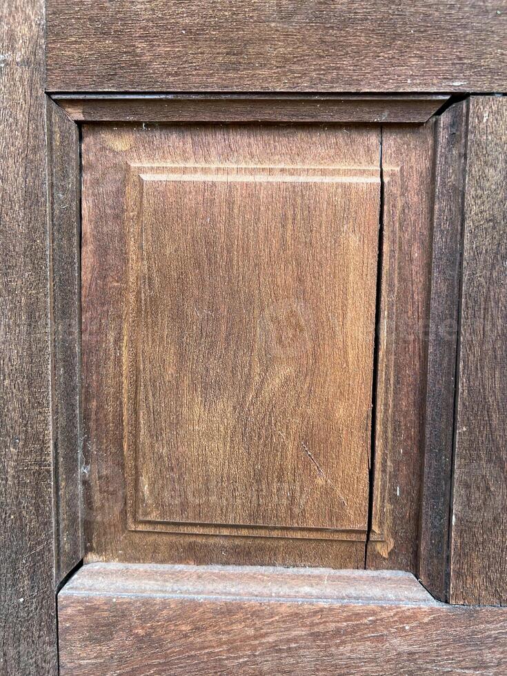 wooden brown door with brown texture. photo
