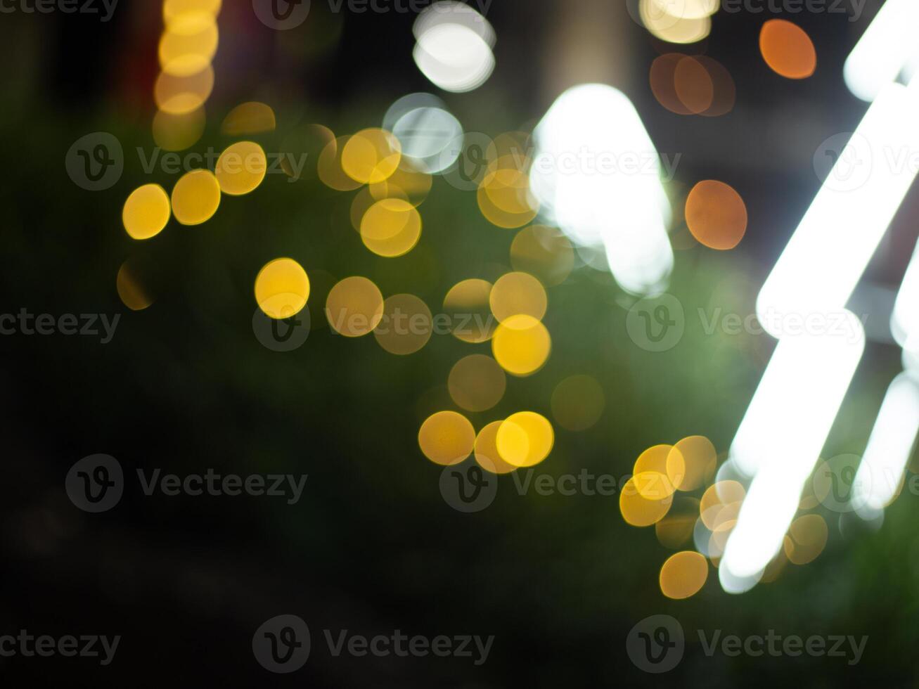 blur defocus spot light bulb bokeh colorful xmas festive pattern background magic nightlife celebration photo