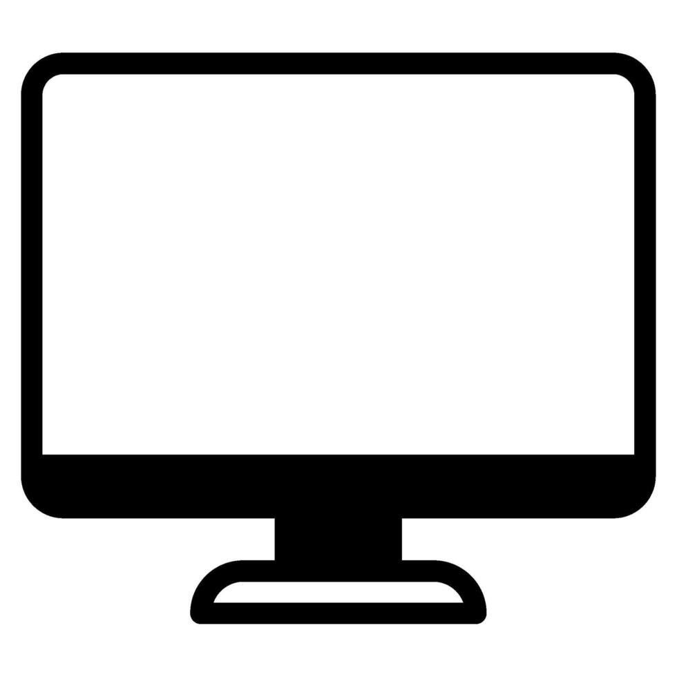 Monitor icon for web, app, infographic, etc vector