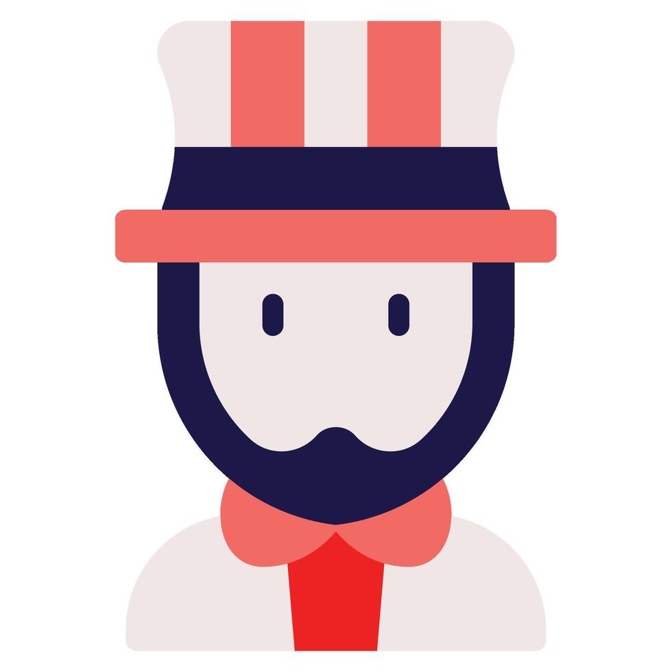 Uncle Sam icon for web, app, infographic, etc vector