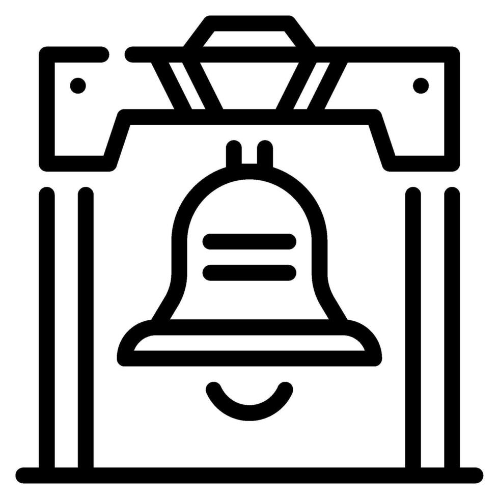 Liberty Bell icon for web, app, infographic, etc vector