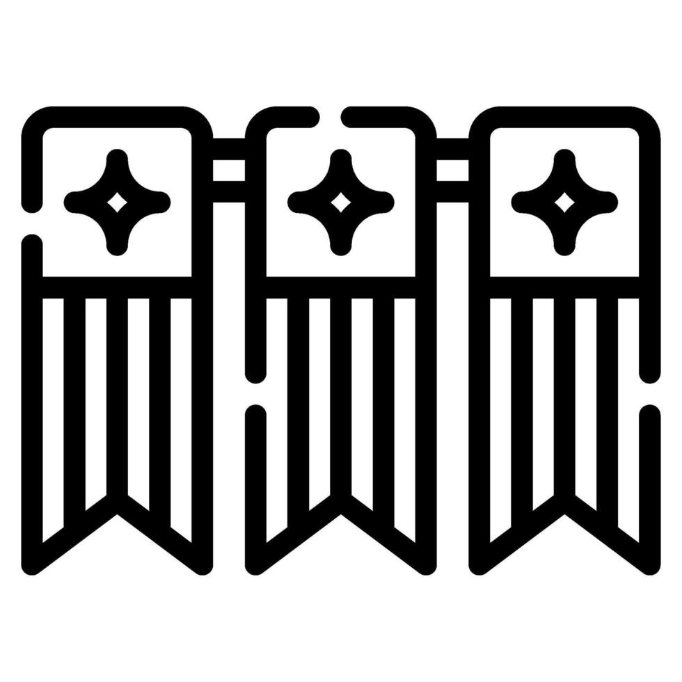 Bunting icon for web, app, infographic, etc vector