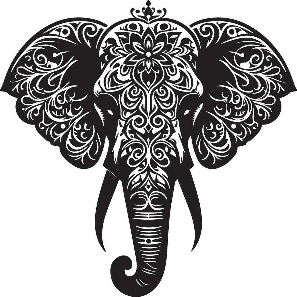 Elephant Silhouette illustration vector
