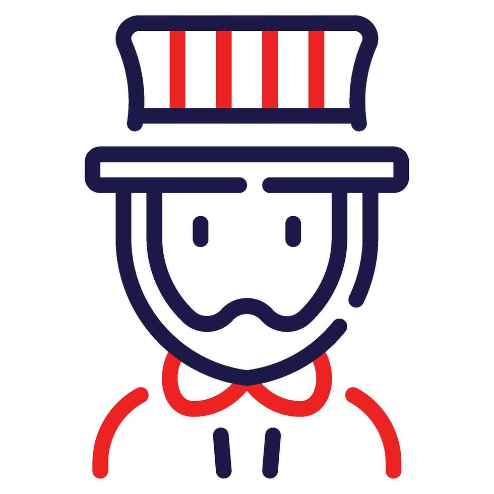 Uncle Sam icon for web, app, infographic, etc vector