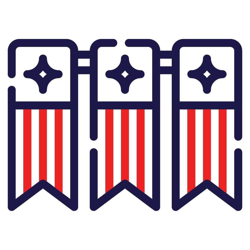 Bunting icon for web, app, infographic, etc vector