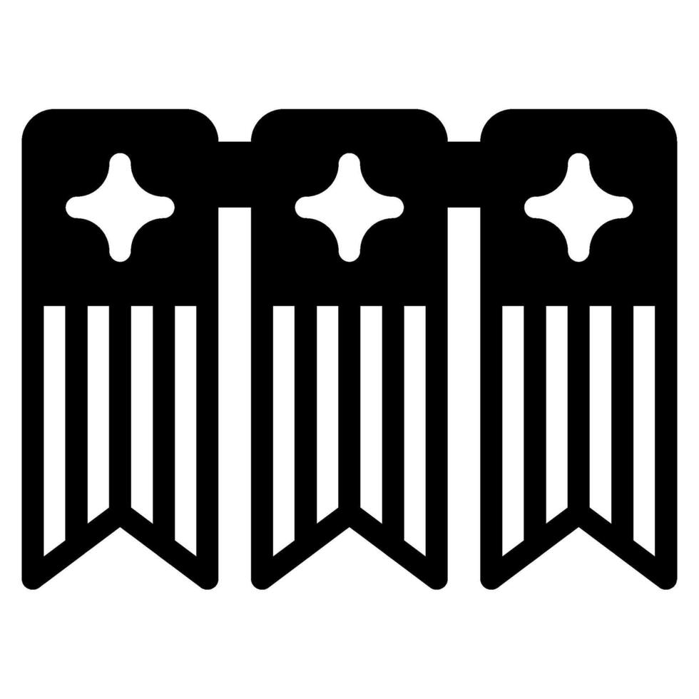 Bunting icon for web, app, infographic, etc vector