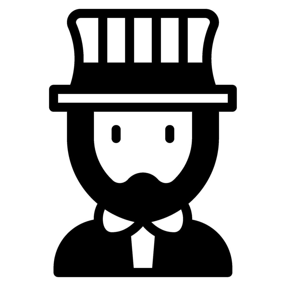 Uncle Sam icon for web, app, infographic, etc vector