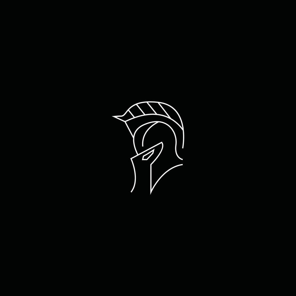 Spartan logo icon design template vector