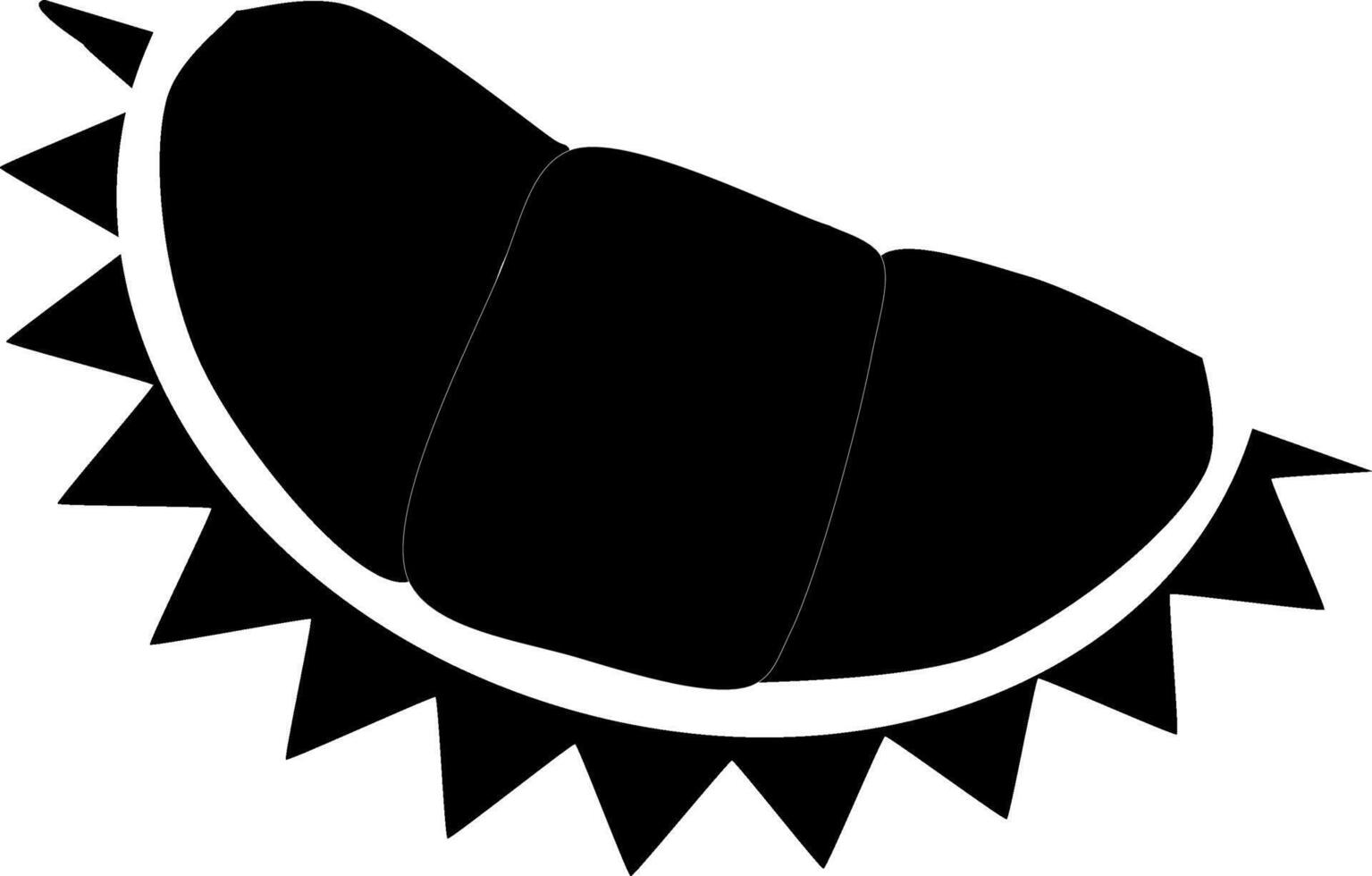 Fresh durian logo design. isolated on background, Durian fruit isolated on white background. fruit isolated. King of fruit in Thailand.Minimal Durian fruit icon. Durian symbol. Asian fresh fruit. vector