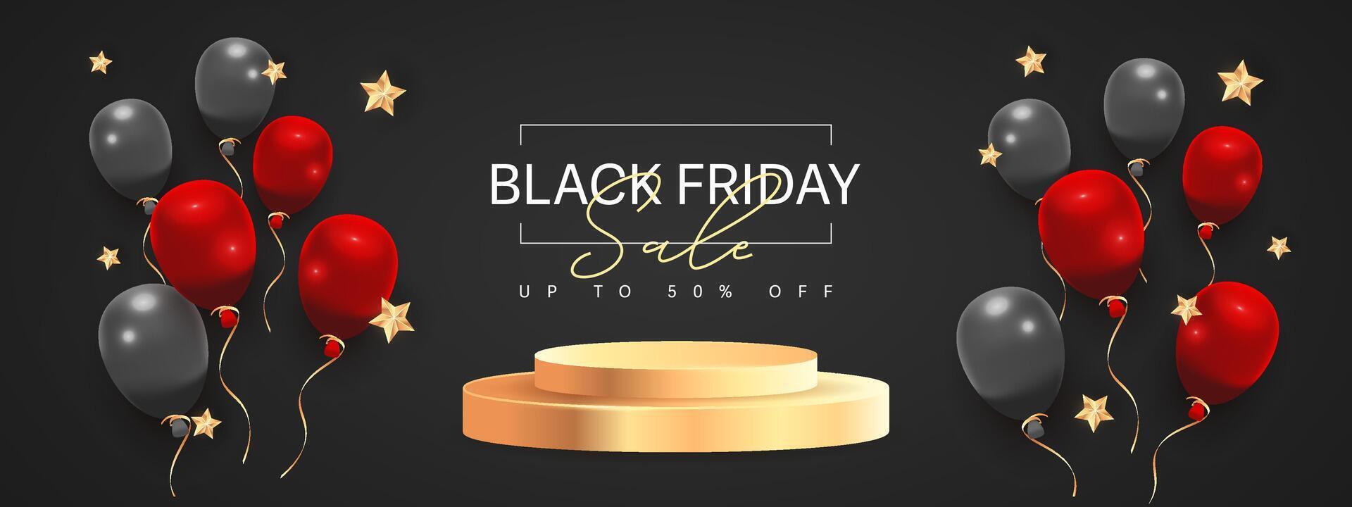 black friday sale template design vector