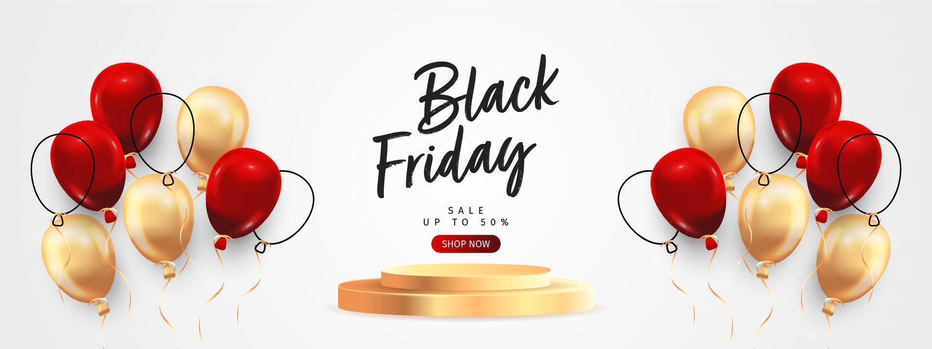 black friday sale template design vector