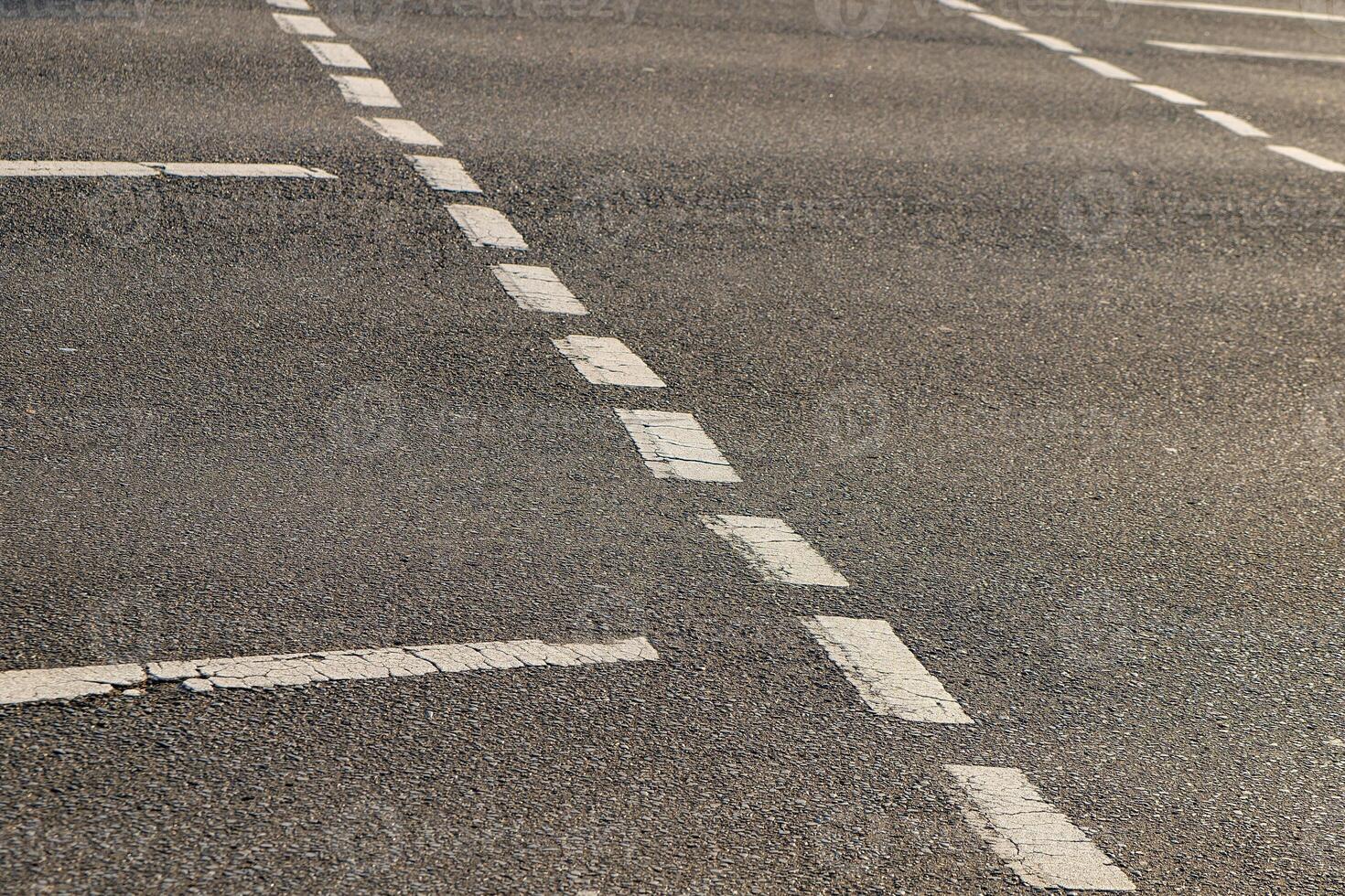 road with a white line down the middle photo