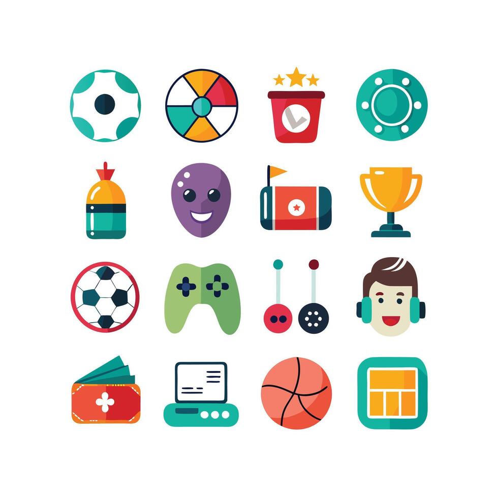 Hobbies and Interests Icon Set Collection for Documents, Websites and Mobile Applications vector