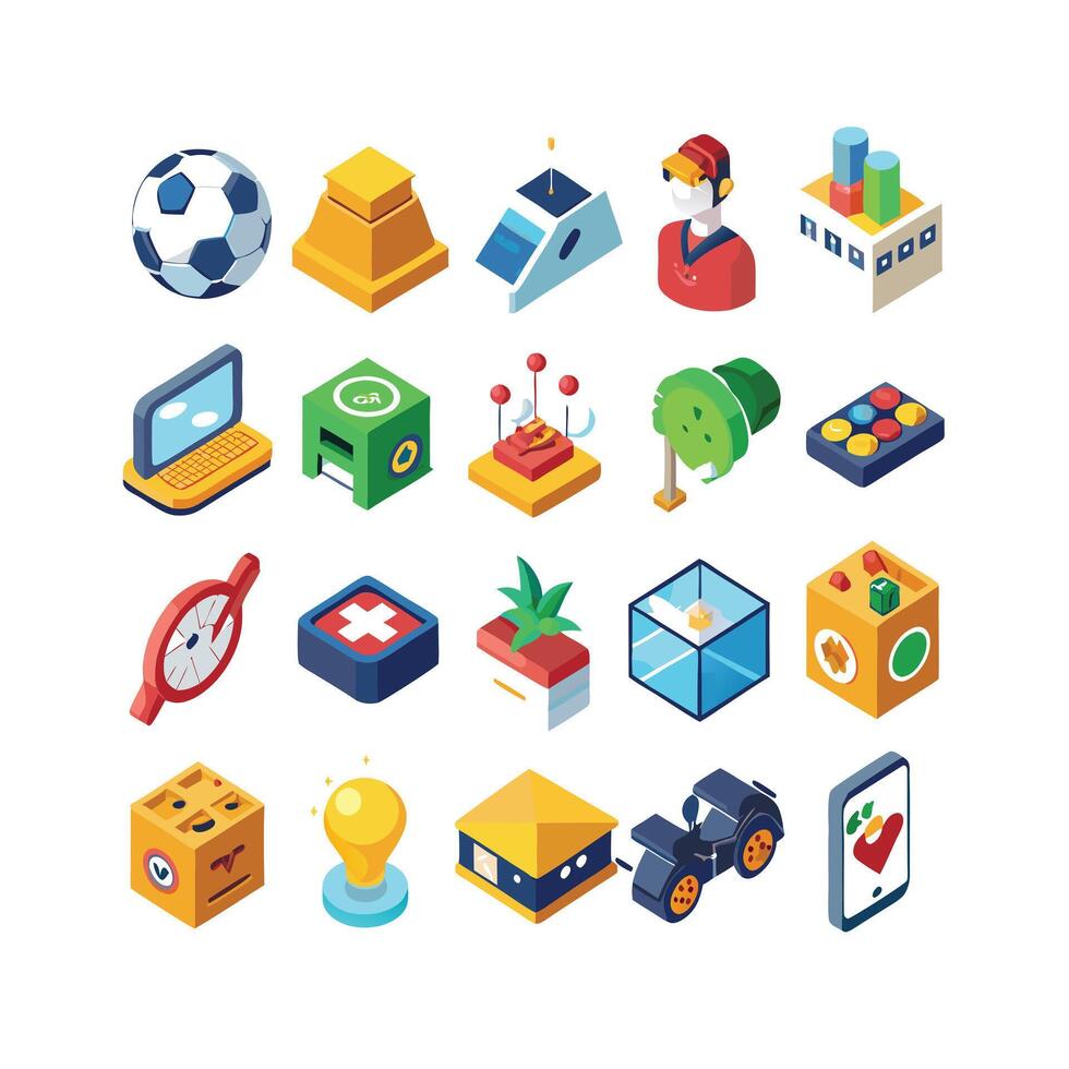 Hobbies and Interests Icon Set Collection for Documents, Websites and Mobile Applications vector