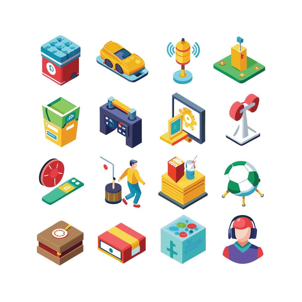 Hobbies and Interests Icon Set Collection for Documents, Websites and Mobile Applications vector