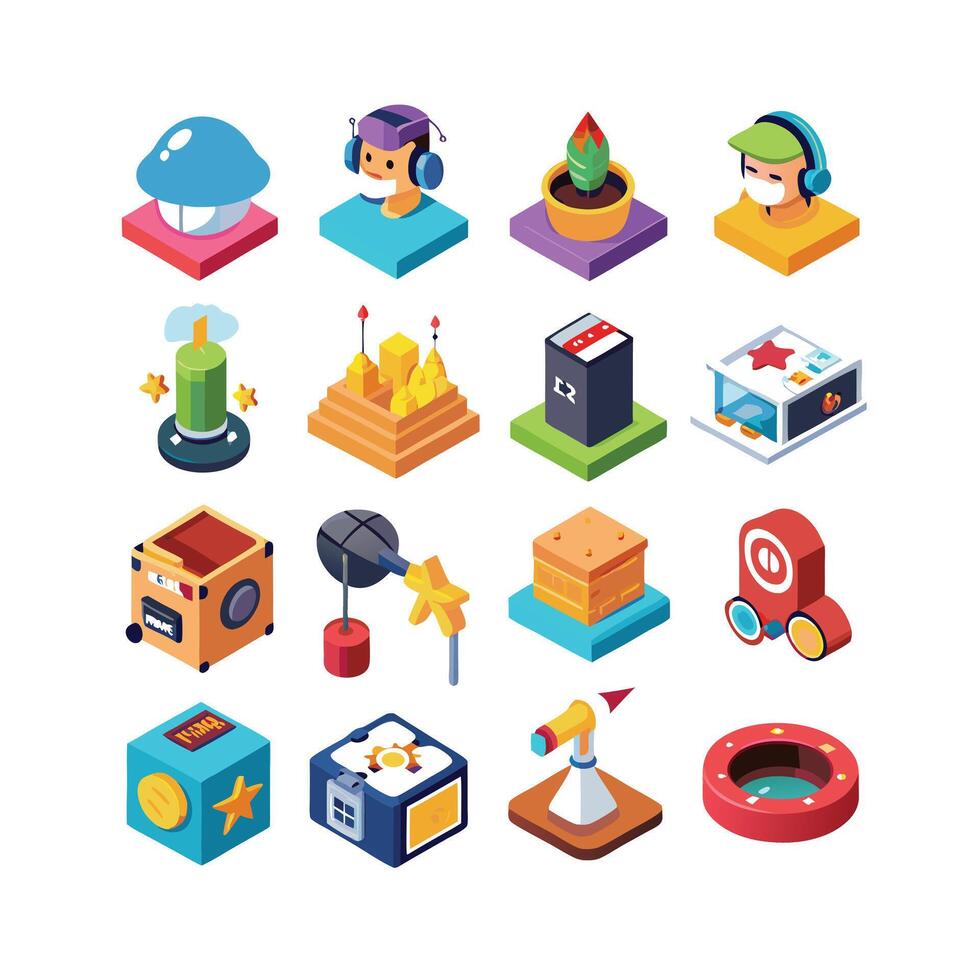 Hobbies and Interests Icon Set Collection for Documents, Websites and Mobile Applications vector