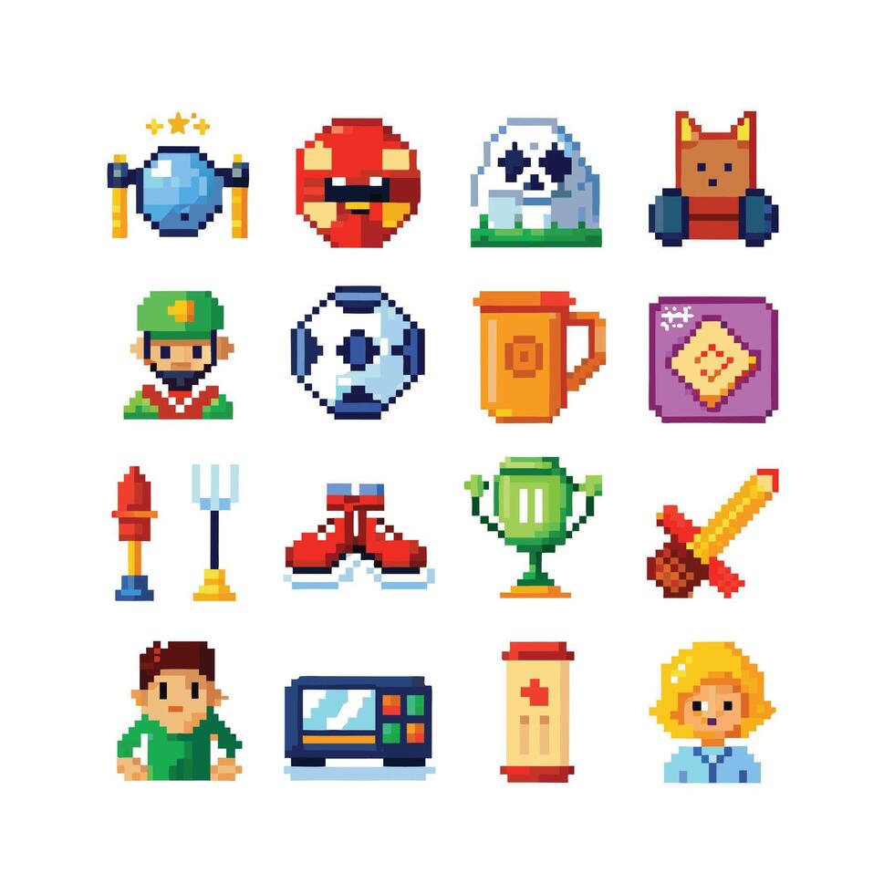 Hobbies and Interests Icon Set Collection for Documents, Websites and Mobile Applications vector