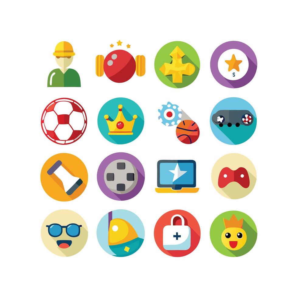 Hobbies and Interests Icon Set Collection for Documents, Websites and Mobile Applications vector