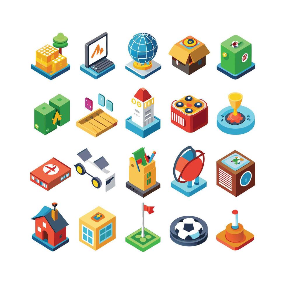 Hobbies and Interests Icon Set Collection for Documents, Websites and Mobile Applications vector