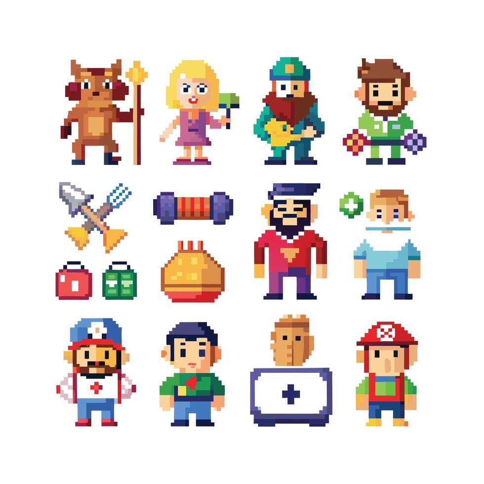 Hobbies and Interests Icon Set Collection for Documents, Websites and Mobile Applications vector