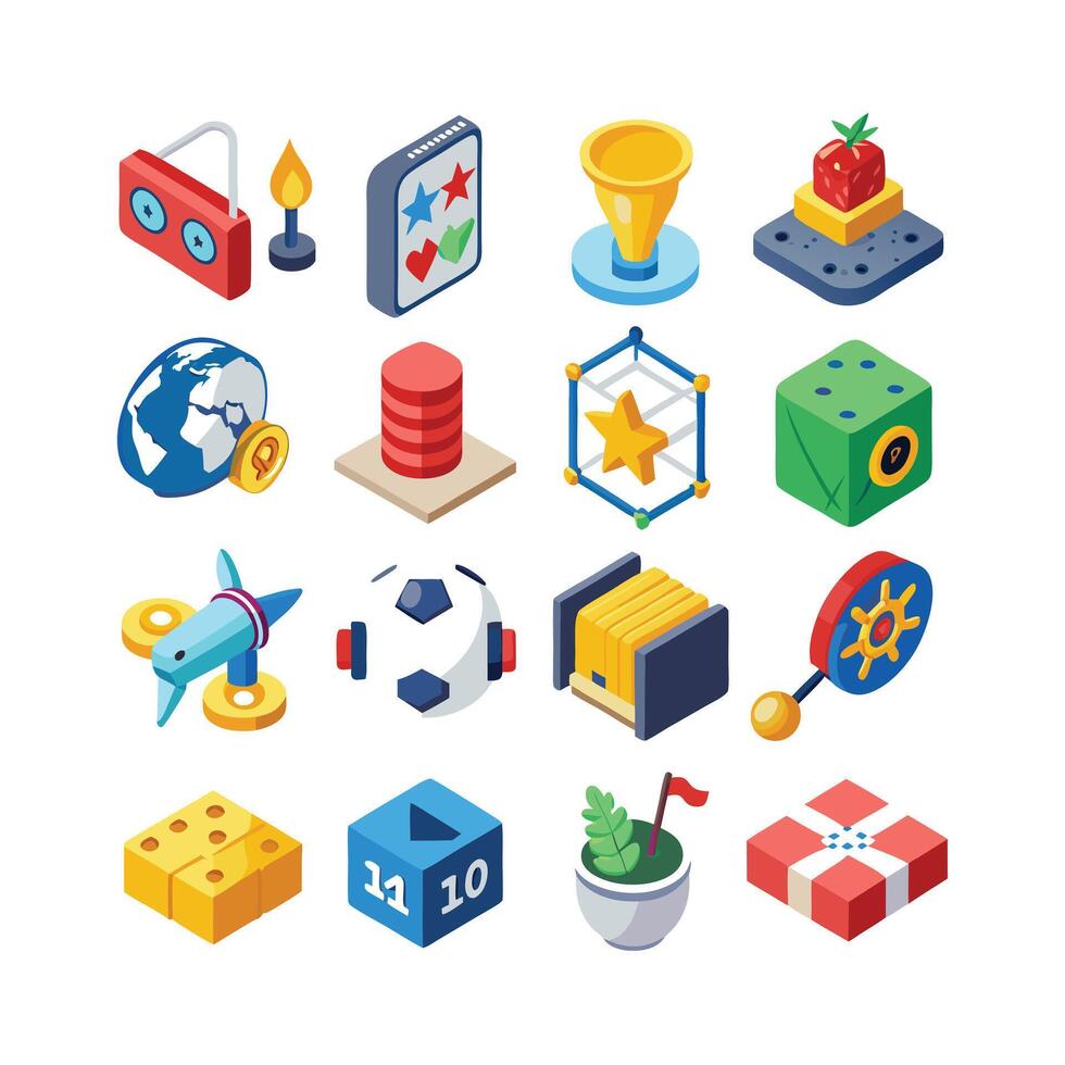 Hobbies and Interests Icon Set Collection for Documents, Websites and Mobile Applications vector