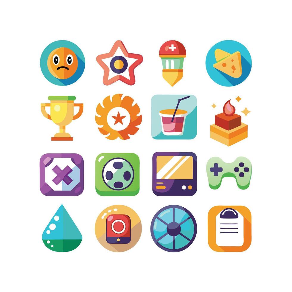 Hobbies and Interests Icon Set Collection for Documents, Websites and Mobile Applications vector