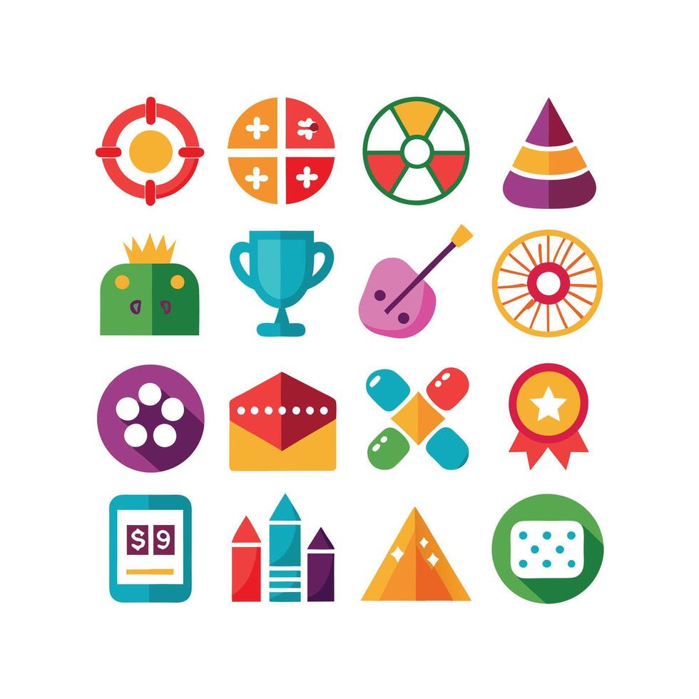 Hobbies and Interests Icon Set Collection for Documents, Websites and Mobile Applications vector