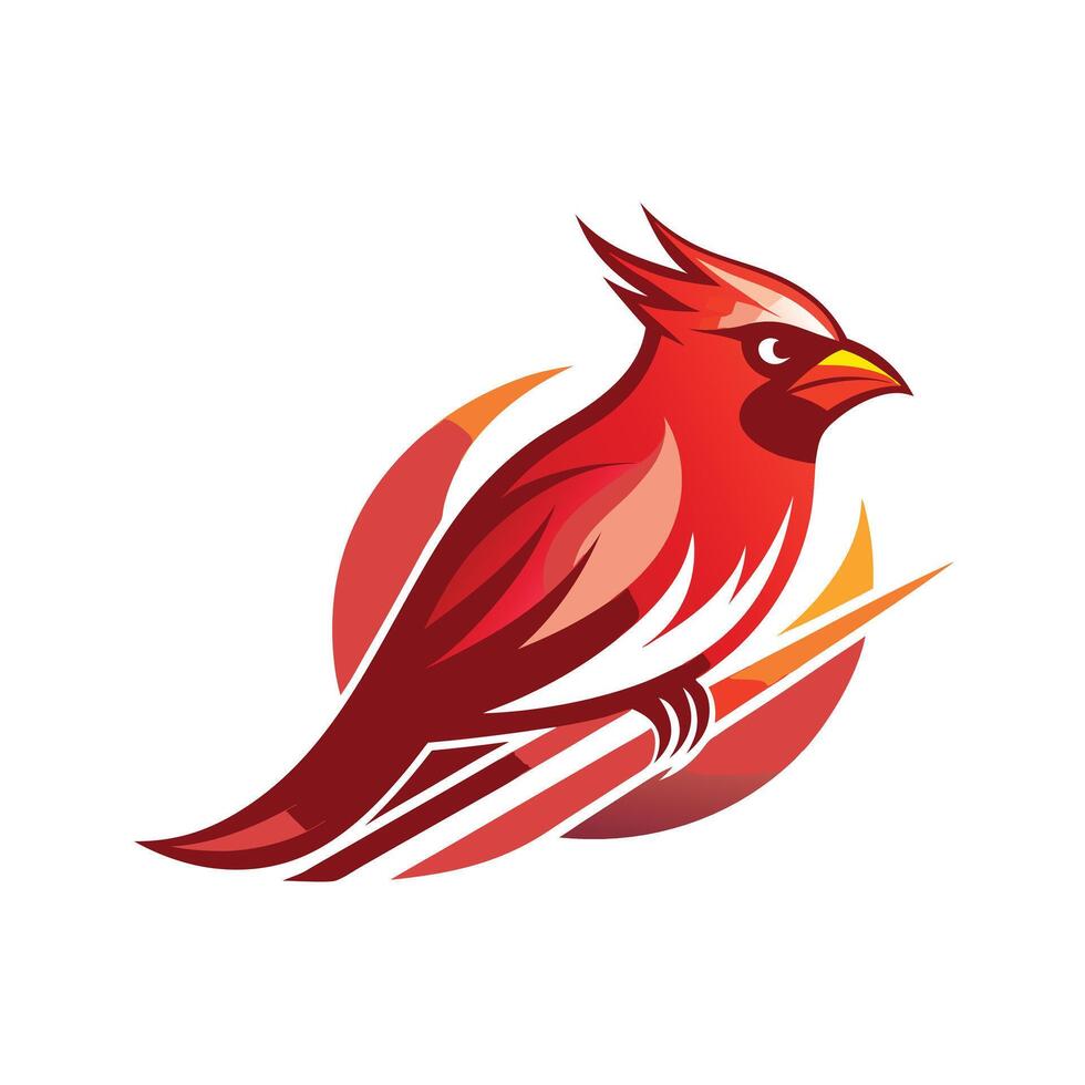 Colorful Bird Gradient Logotype Illustration vector