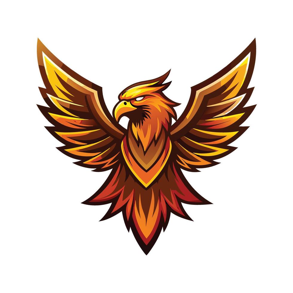 Colorful Bird Gradient Logotype Illustration vector